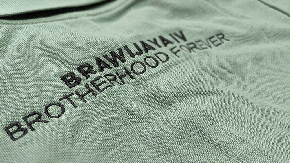 pl polo shirt belakang